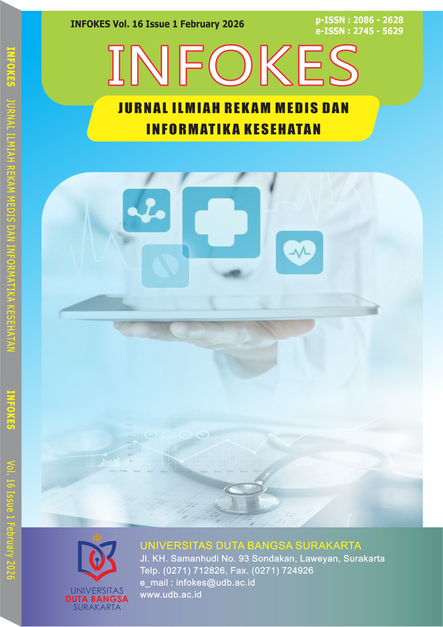 					View Vol. 16 No. 1 (2026): Jurnal Ilmiah Rekam Medis dan Informatika Kesehatan
				